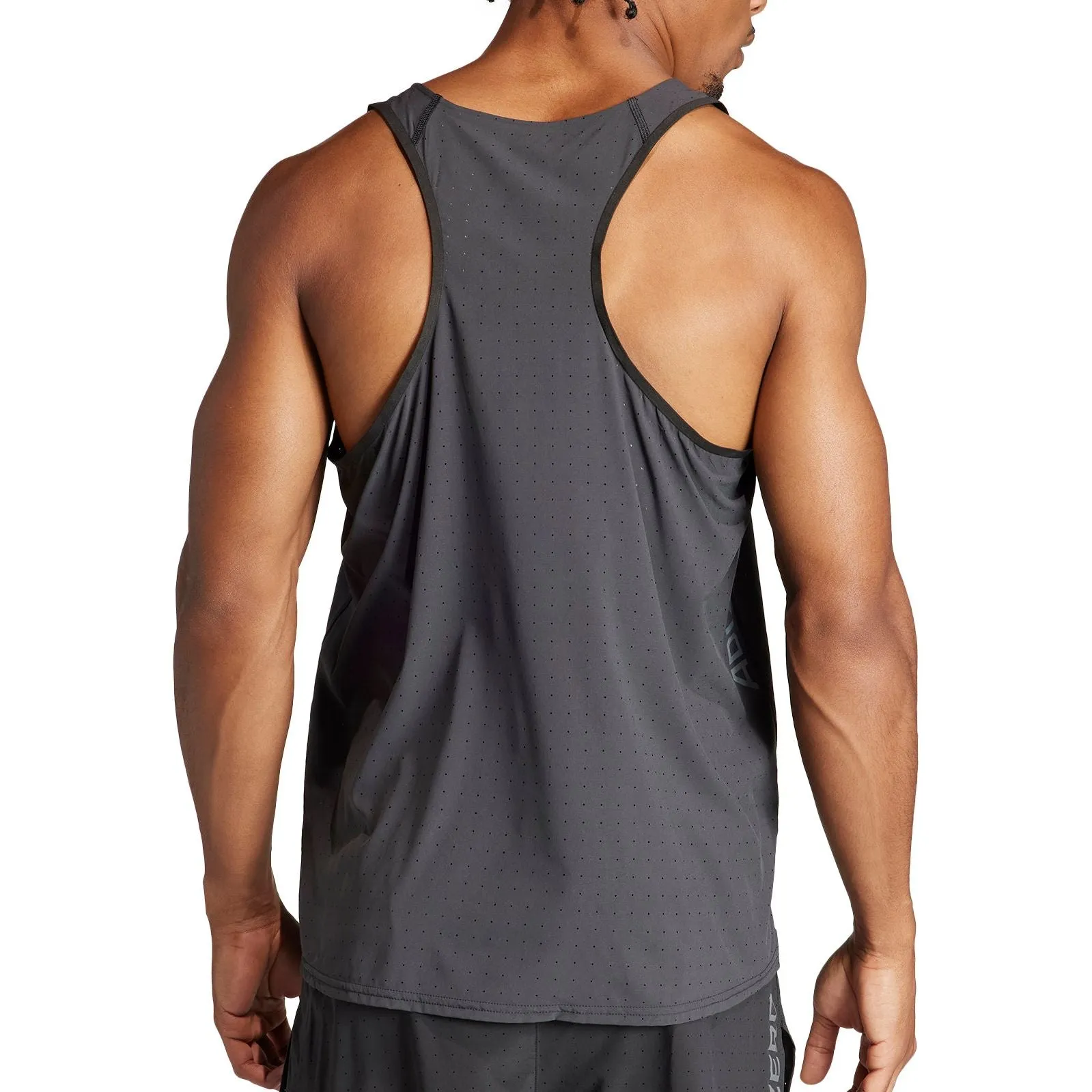 adidas Adizero Mens Running Vest - Black