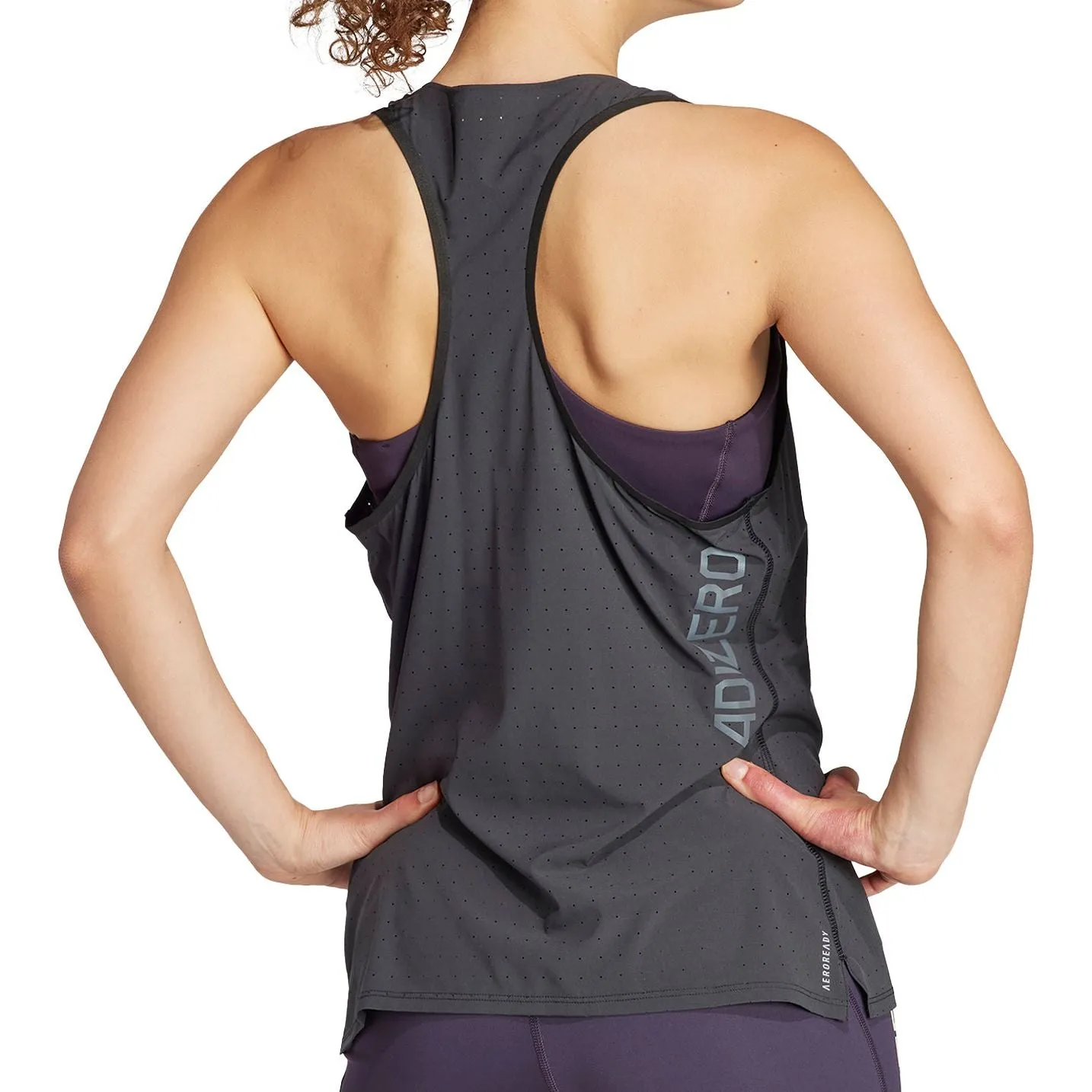 adidas Adizero Womens Running Vest Tank Top - Black