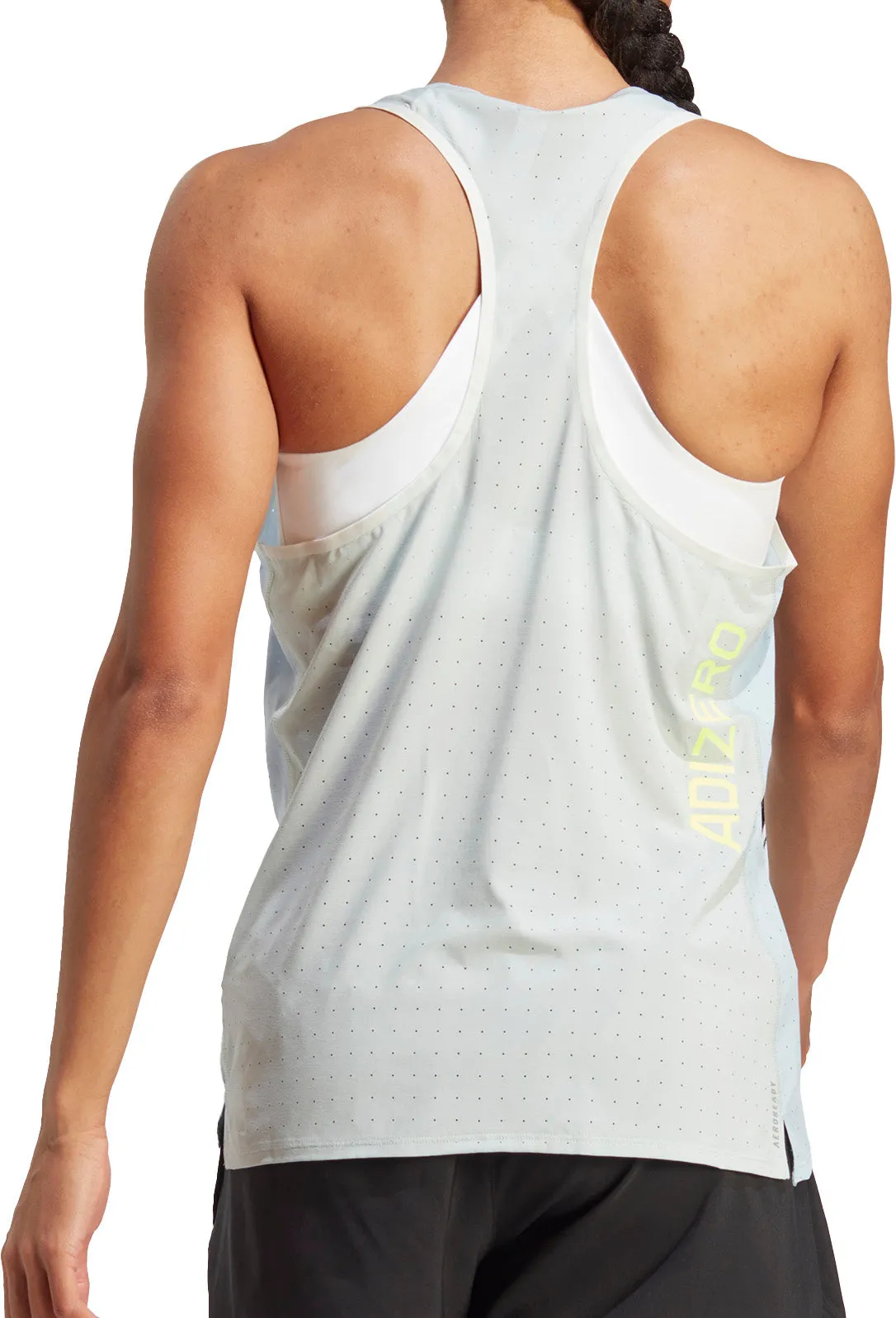 adidas Adizero Womens Running Vest Tank Top - Blue