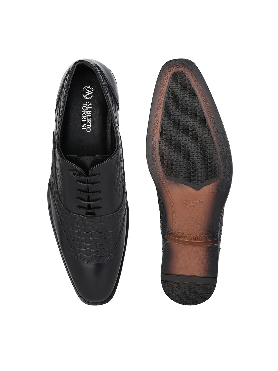 Alberto Torresi Black Formal Shoe For Men