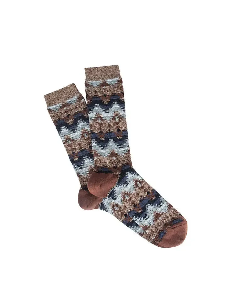 Anonymous Ism Wigwam JQ Crew Socks Brown