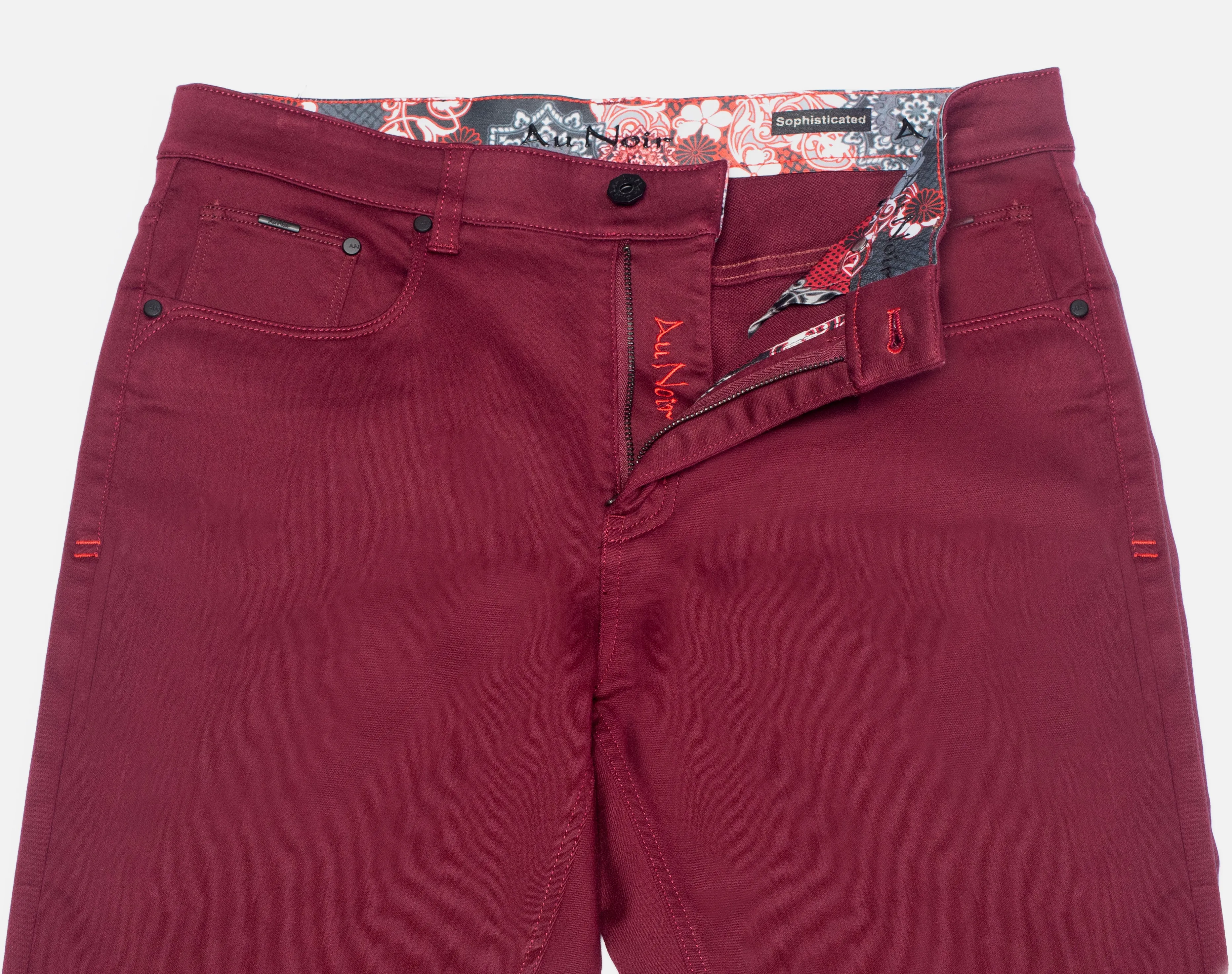 Au Noir Stretch Pant | Johnny-SKC Burgundy