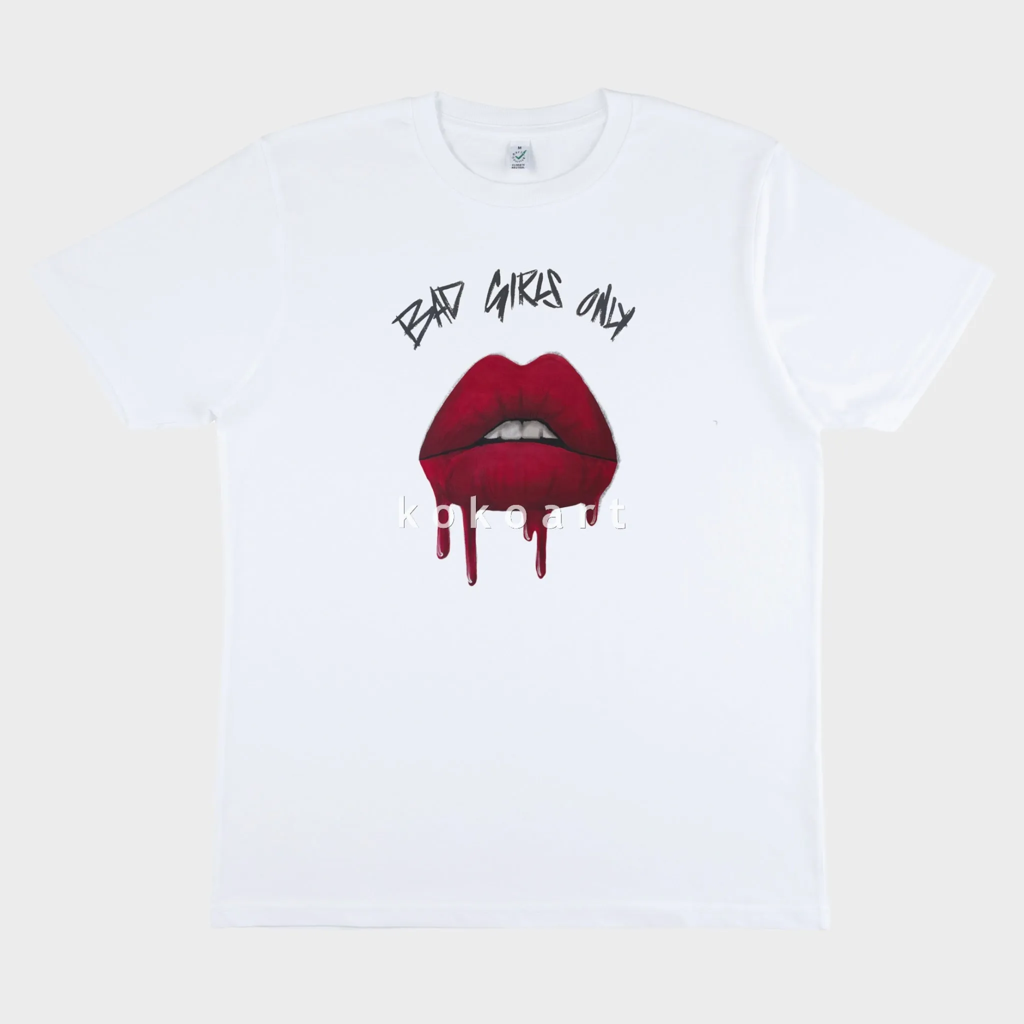 Bad Girls Only - Hand painted Organic Cotton Clothing