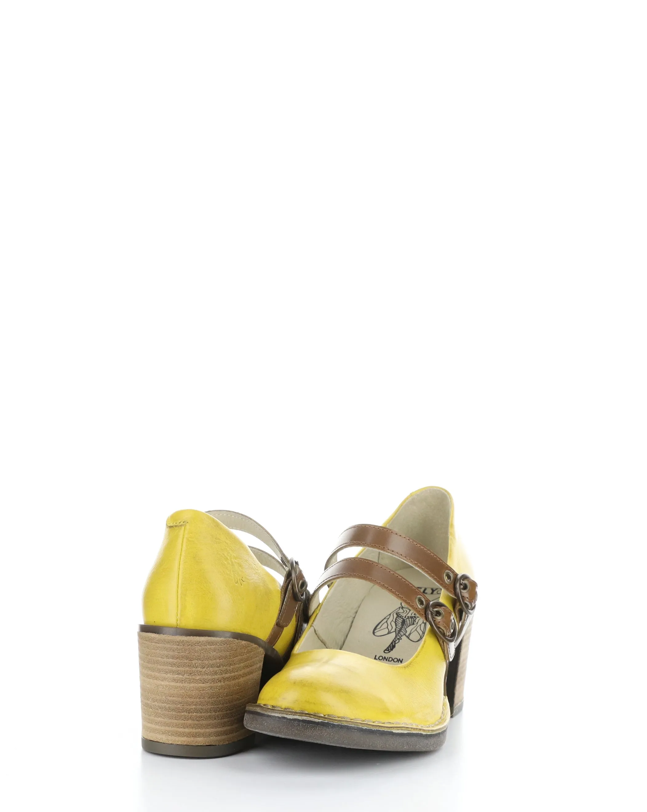 BALY106FLY 002 YELLOW/CAMEL Round Toe Shoes