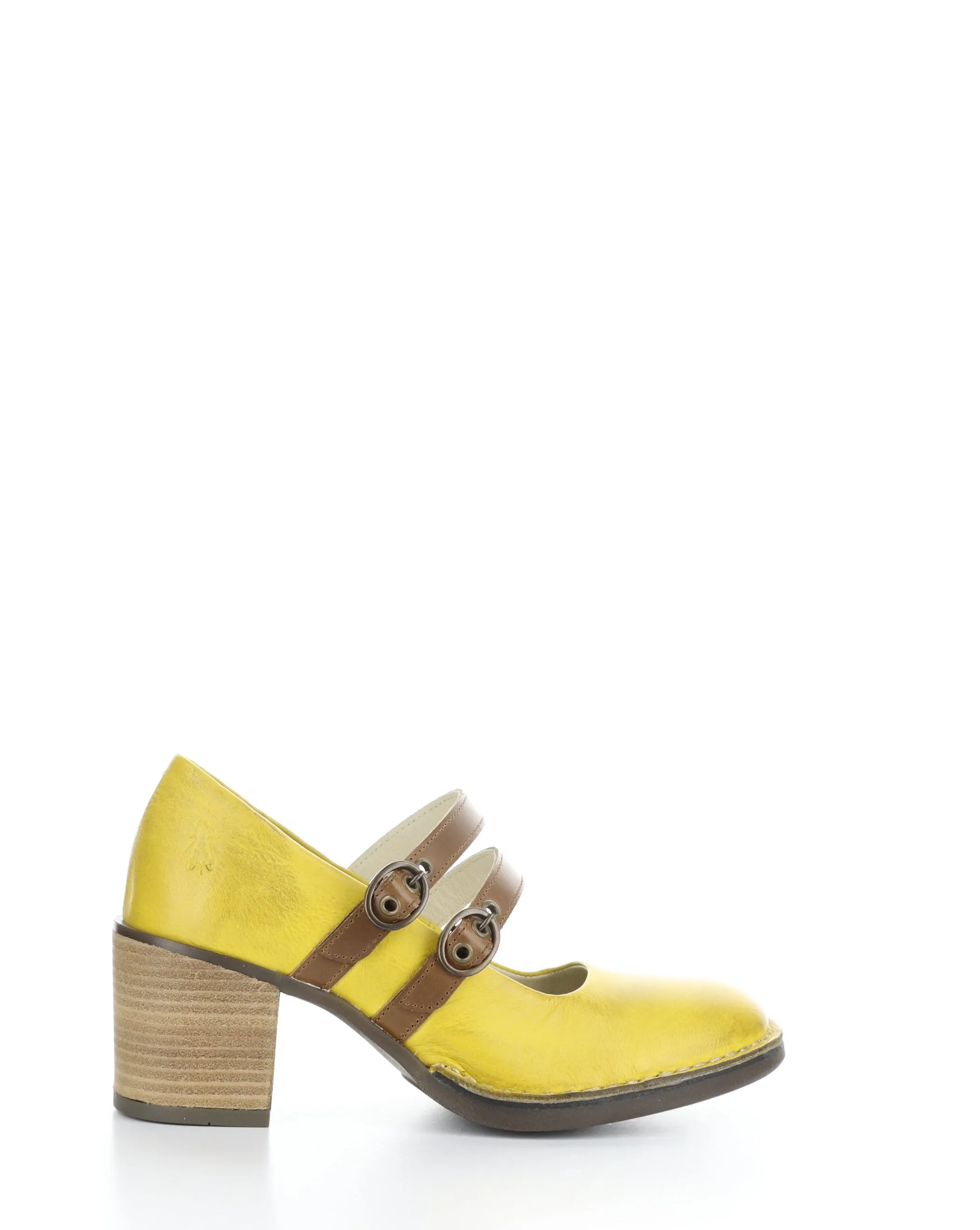 BALY106FLY 002 YELLOW/CAMEL Round Toe Shoes