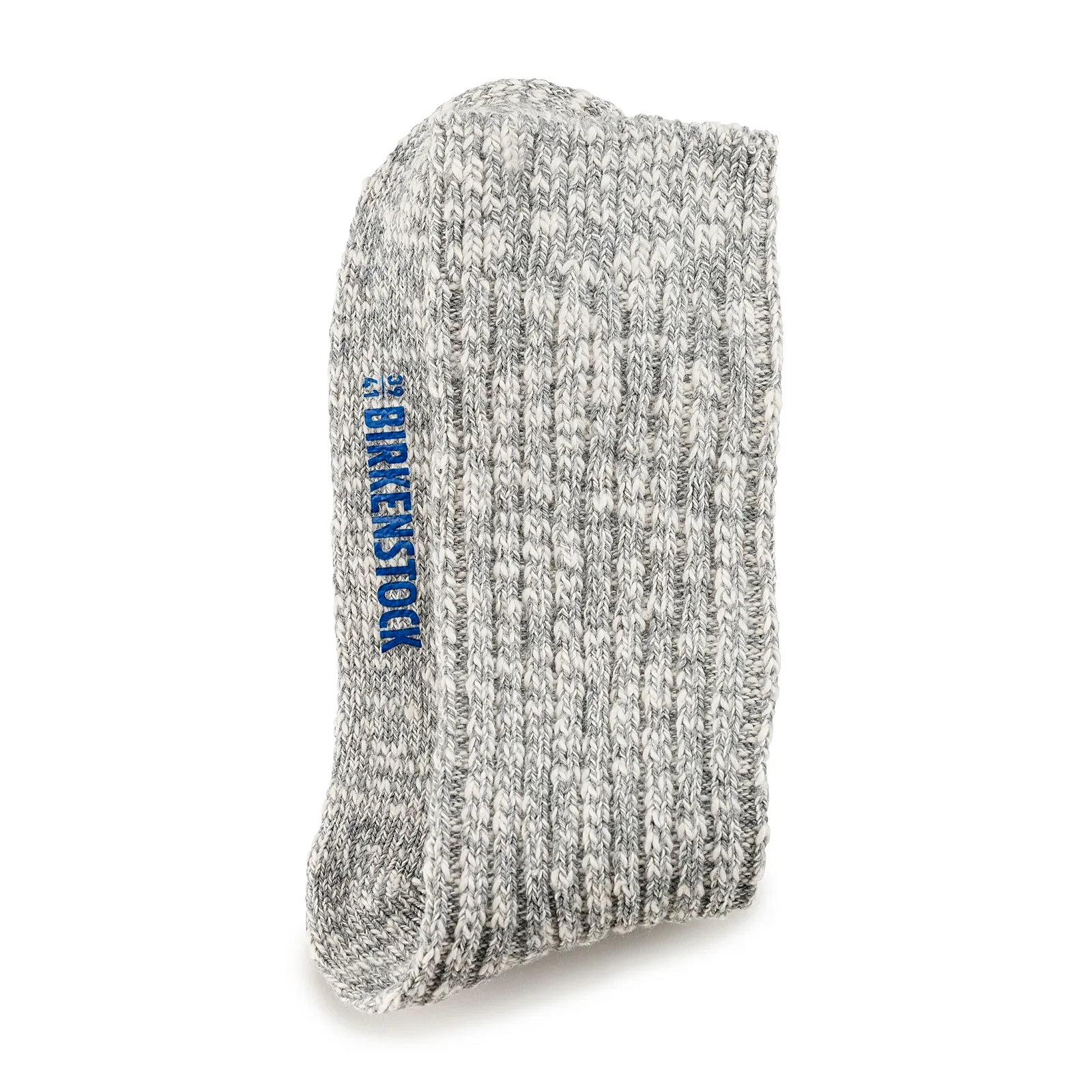 Birkenstock Cotton Slub Crew Sock (Men) - Gray/White