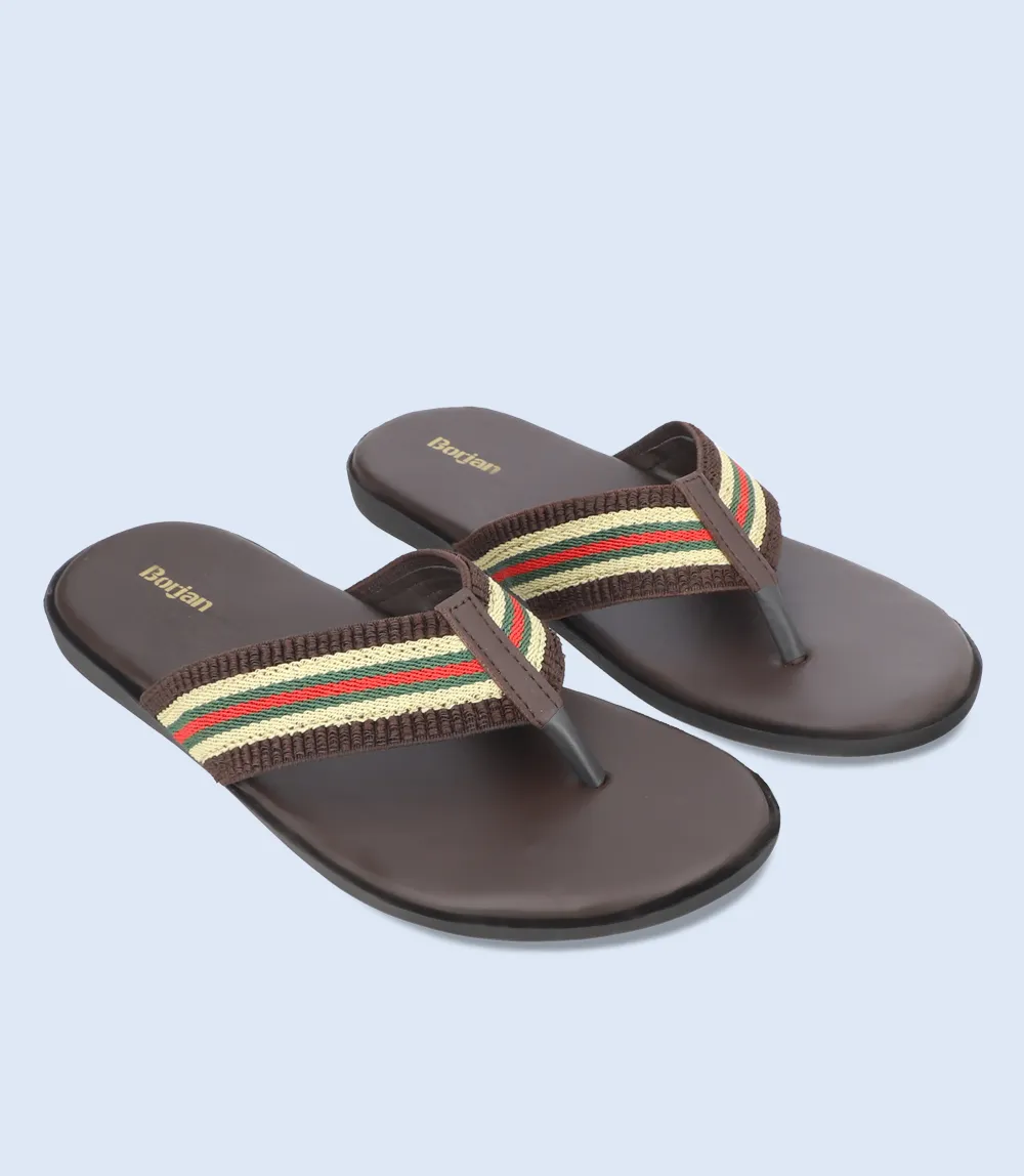 BM5530-BROWN-Men Chappals