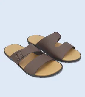 BM5550-BROWN-Men Casual Slipper