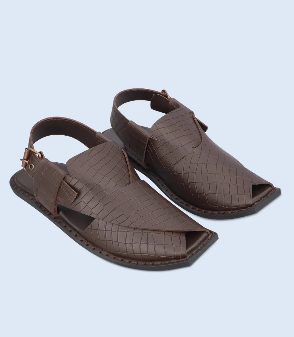 BM5622-BROWN-Men Peshawari