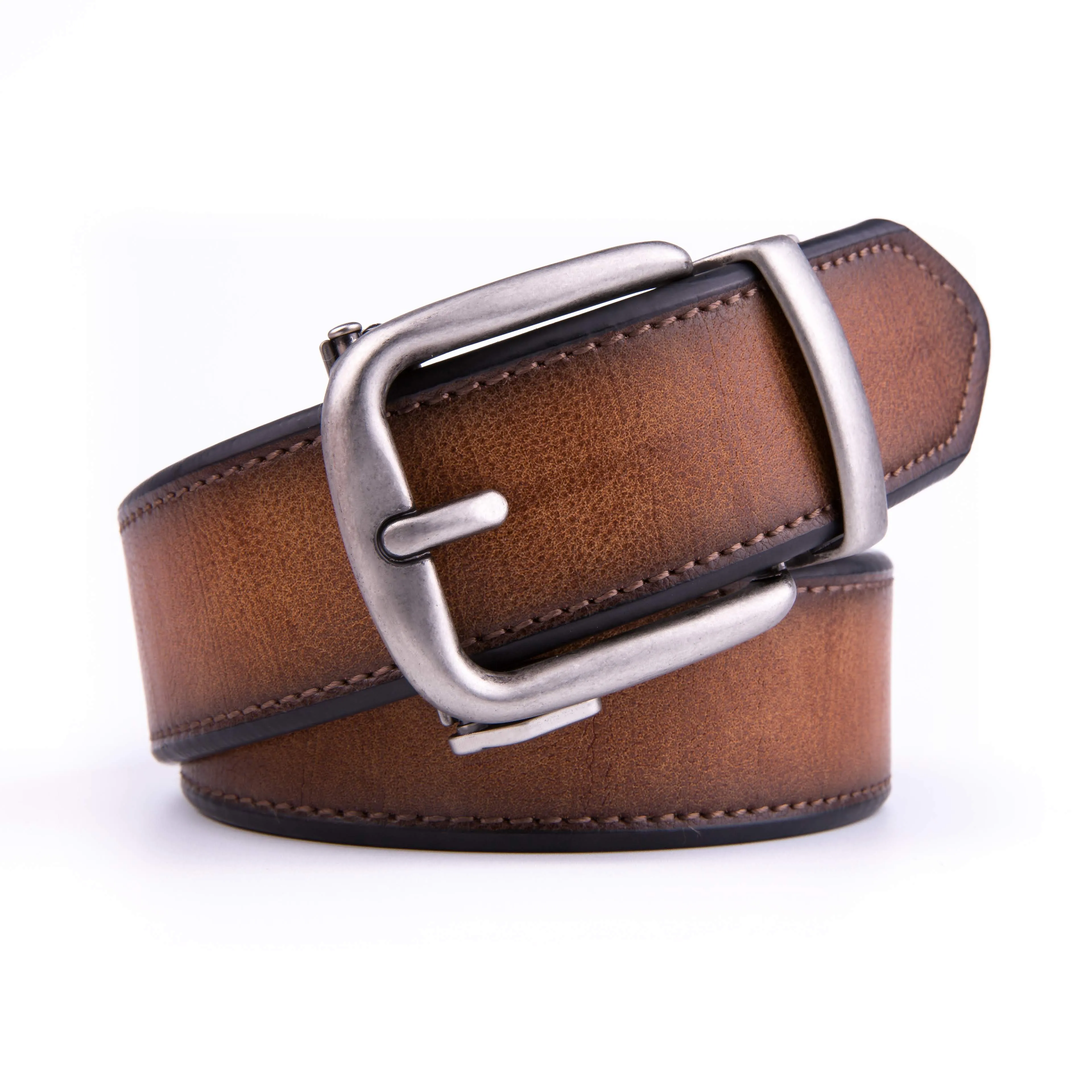 Braveman Men's Leather Rachet Casual Belt