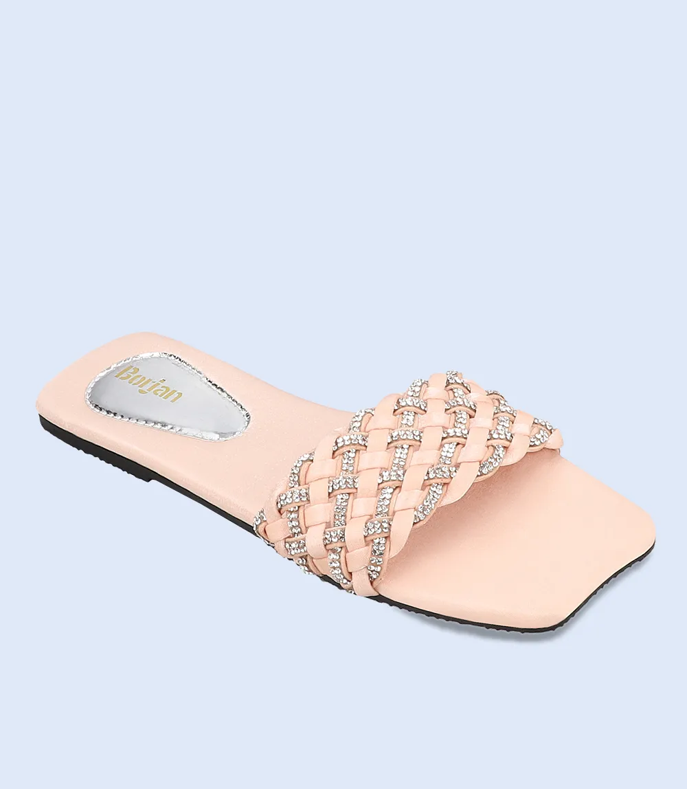 BW7467-TEA-PINK-Women Casual Slipper