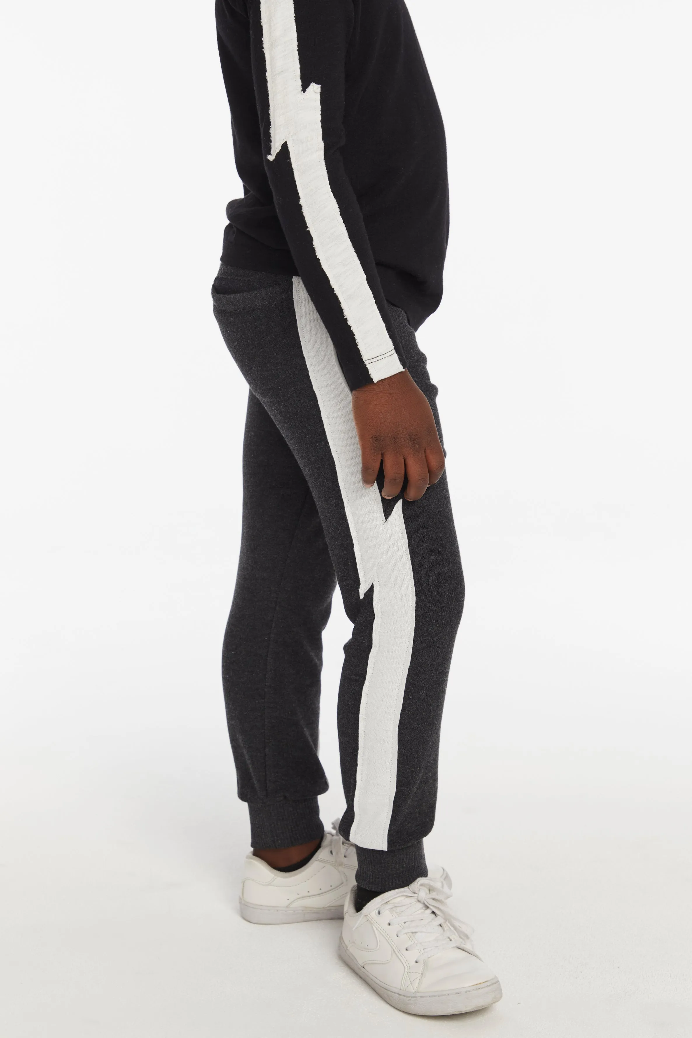 Chaser Bolt Licorice Long Sleeve Zip Up Hoodie