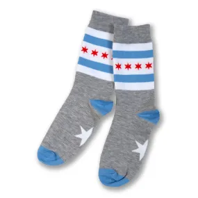 Chicago Flag Dress Socks