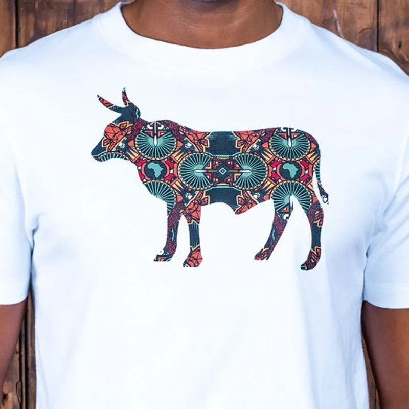 Classic Basotho Nguni Crew Tee Pelican