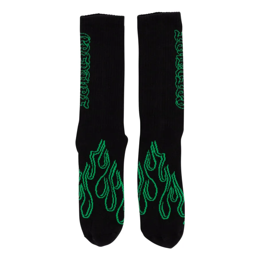 Creature To The Grave Crew Socks Black (Mens 9-11)