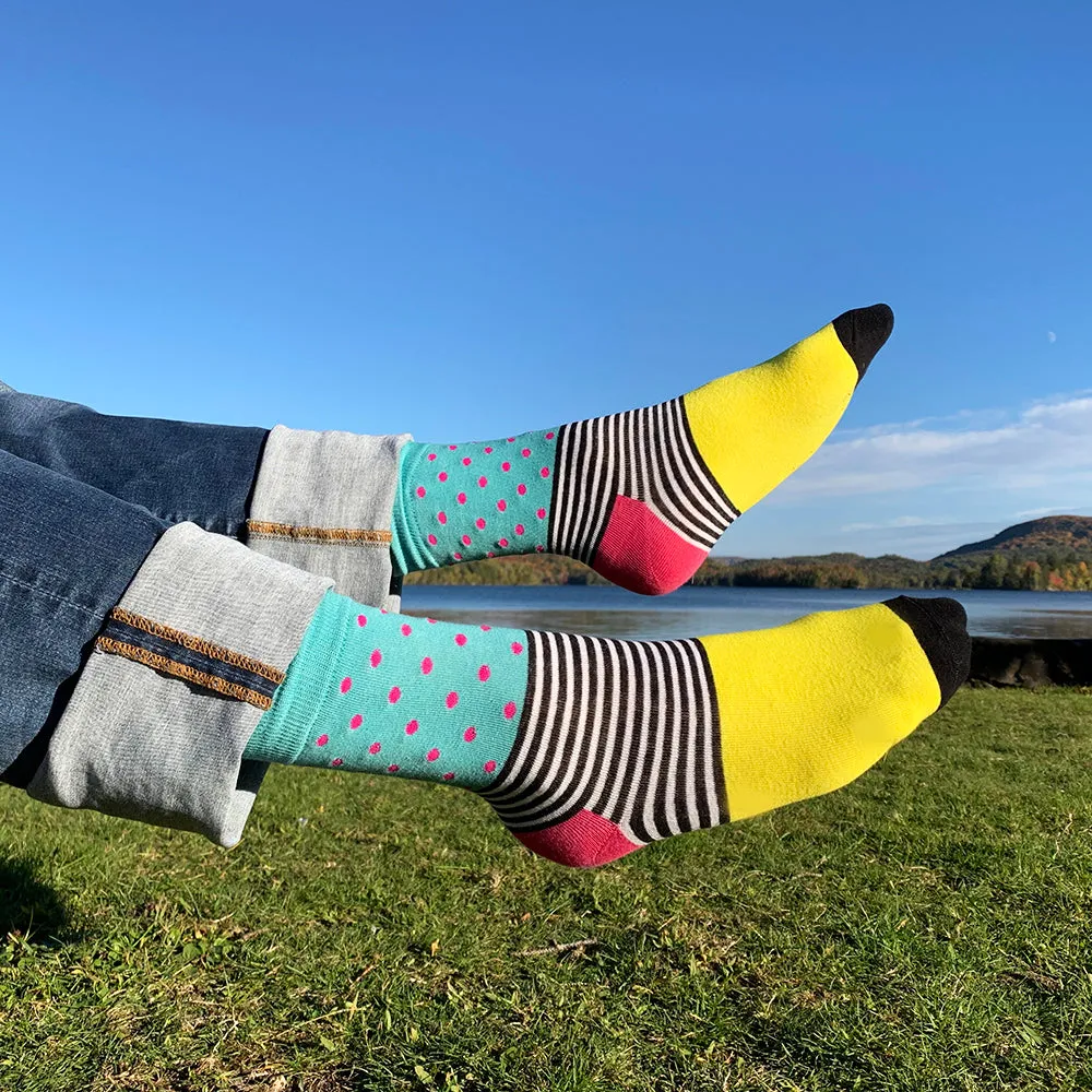 Crew Socks | Funky Socks | Stripes & Dots