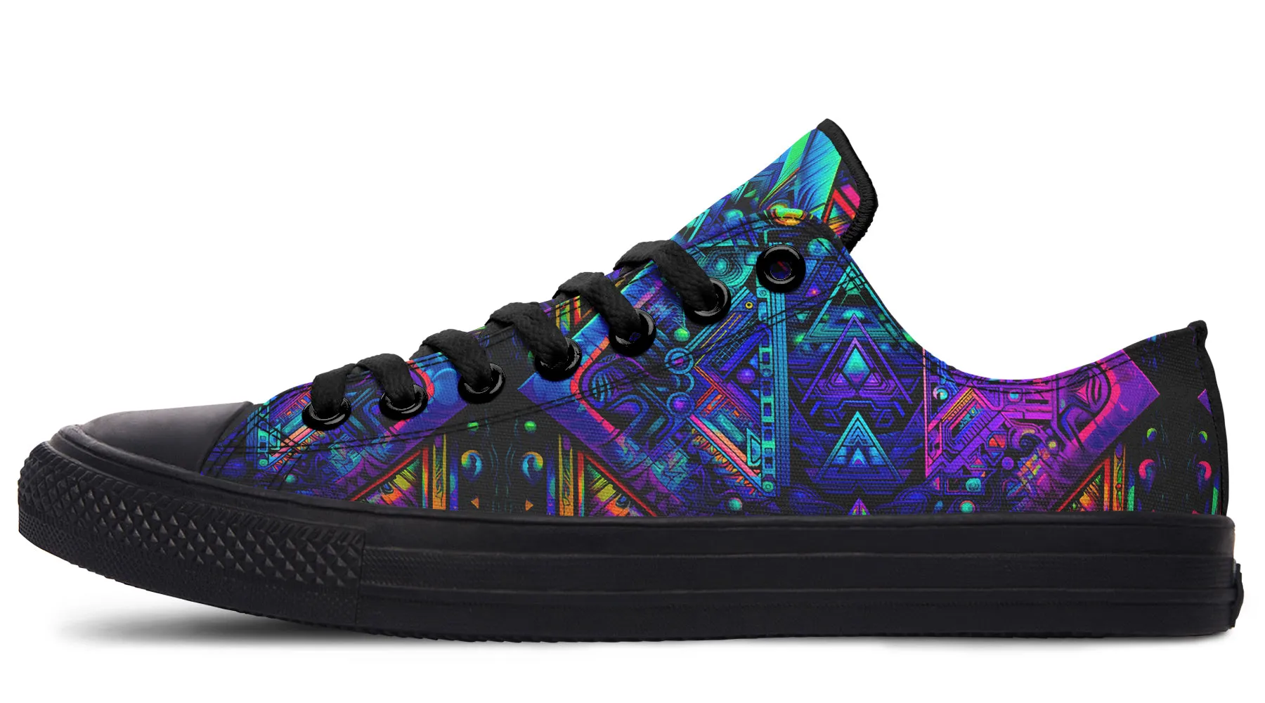 Cyber Cyan Low Top Shoes