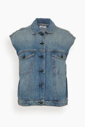 Denim Vest in Bogart