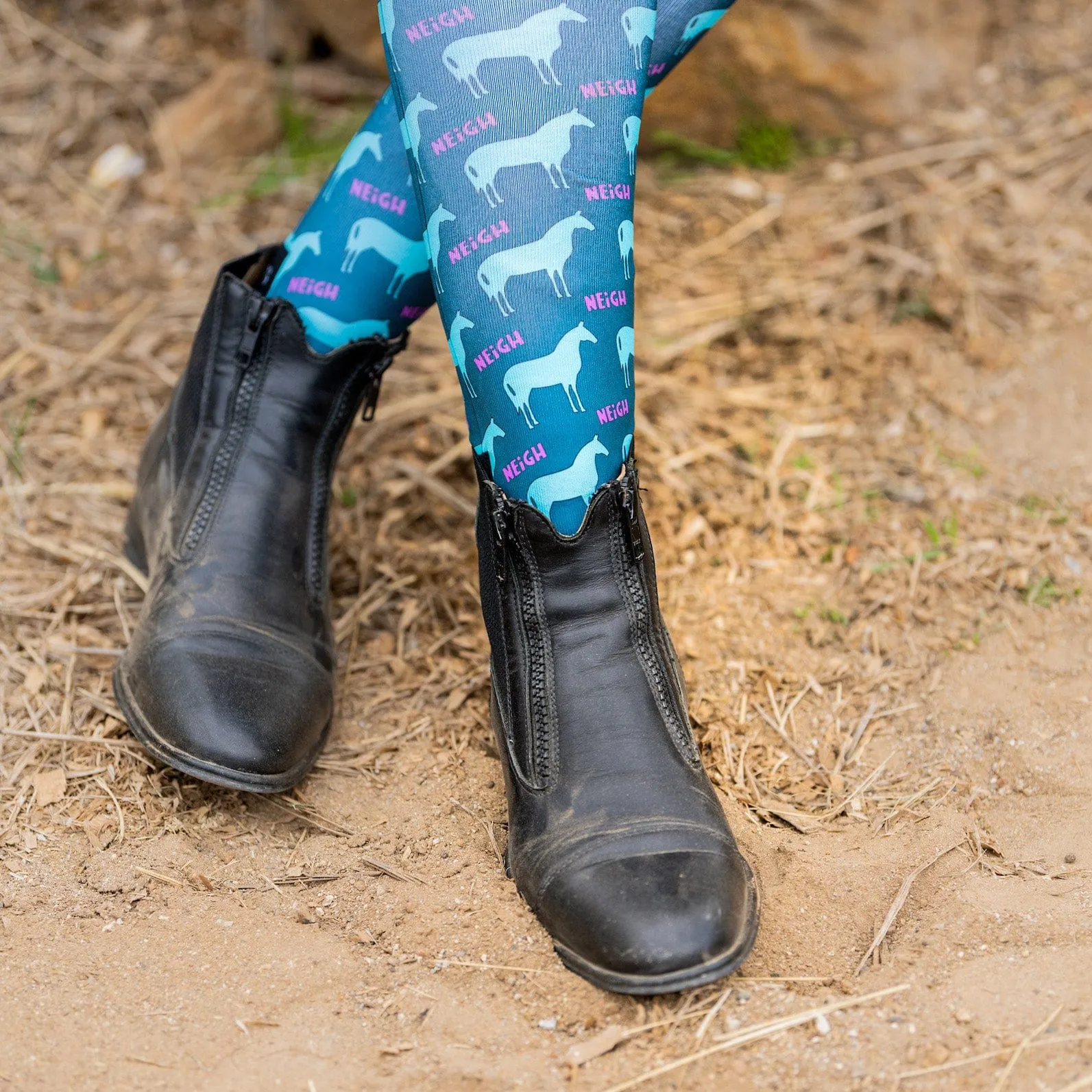 Dreamers & Schemers Boot Socks in Neigh - One Size