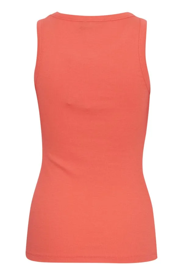 Fransa Vest Top Coral