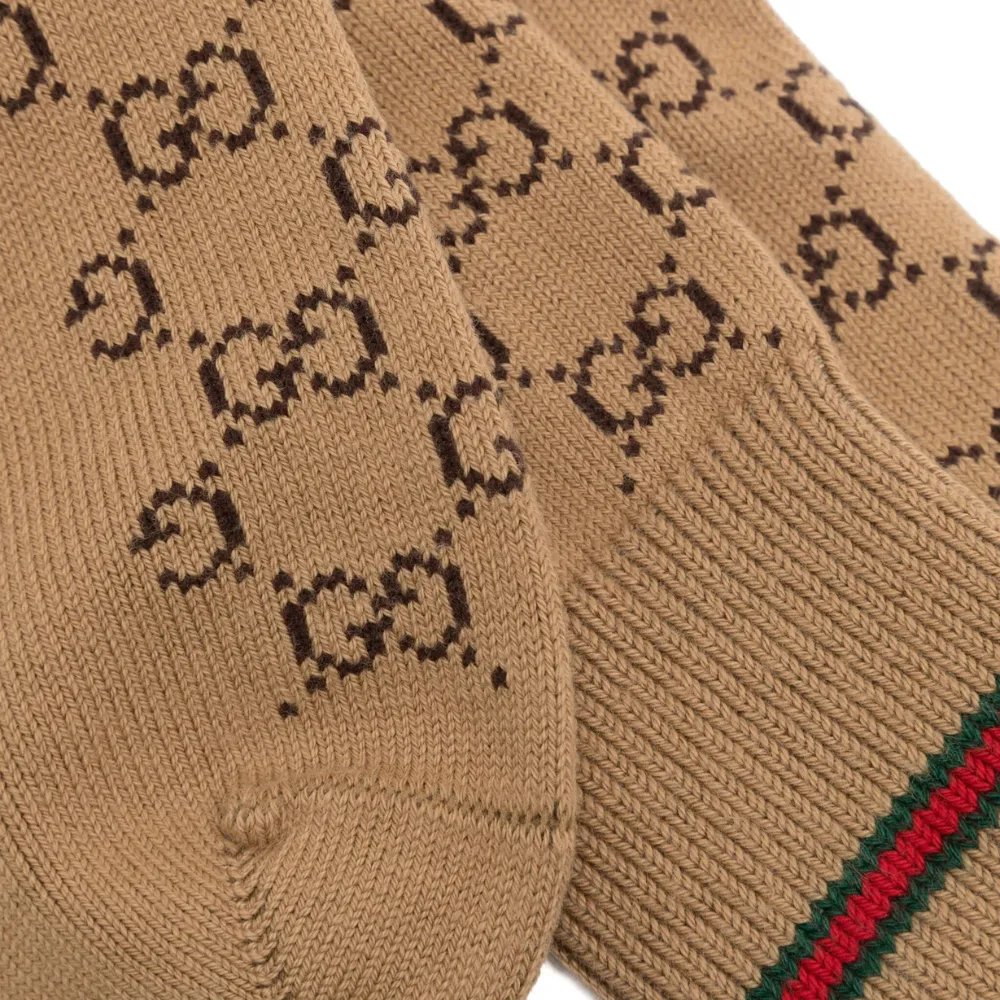 GG Intarsia-Knit Socks