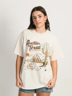 HARLOW SYDNEY OVERSIZED GRAPHIC TEE - AUSTIN TEXAS