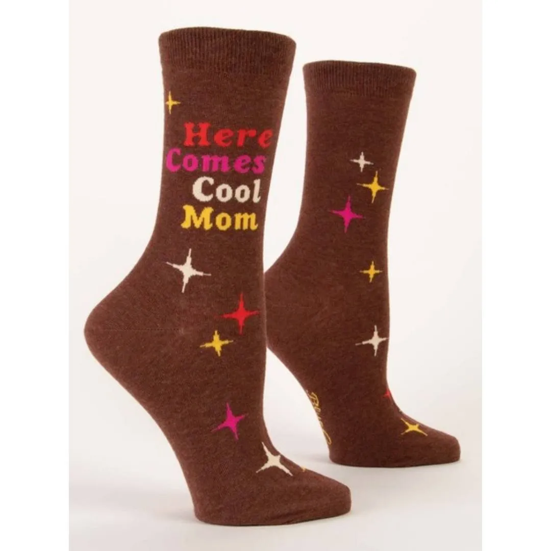 Here Comes Cool Mom Women's Crew Socks