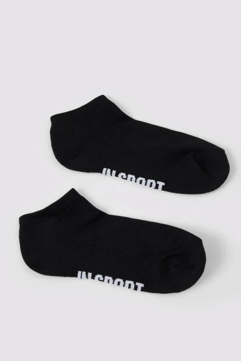 INSPORT MEN'S SPORTS CUSHION ANKLE 3 PACK BLACK SOCKS