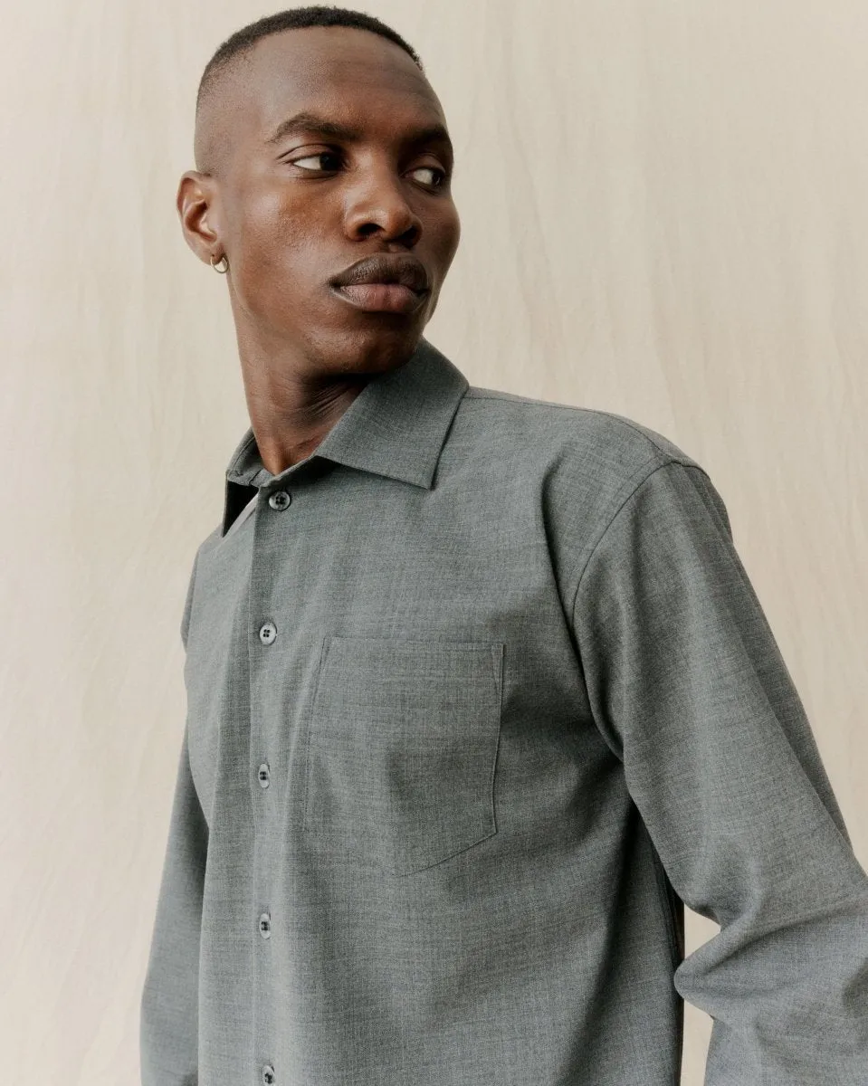 Libertine Record 2211 Shirts Grey Melange