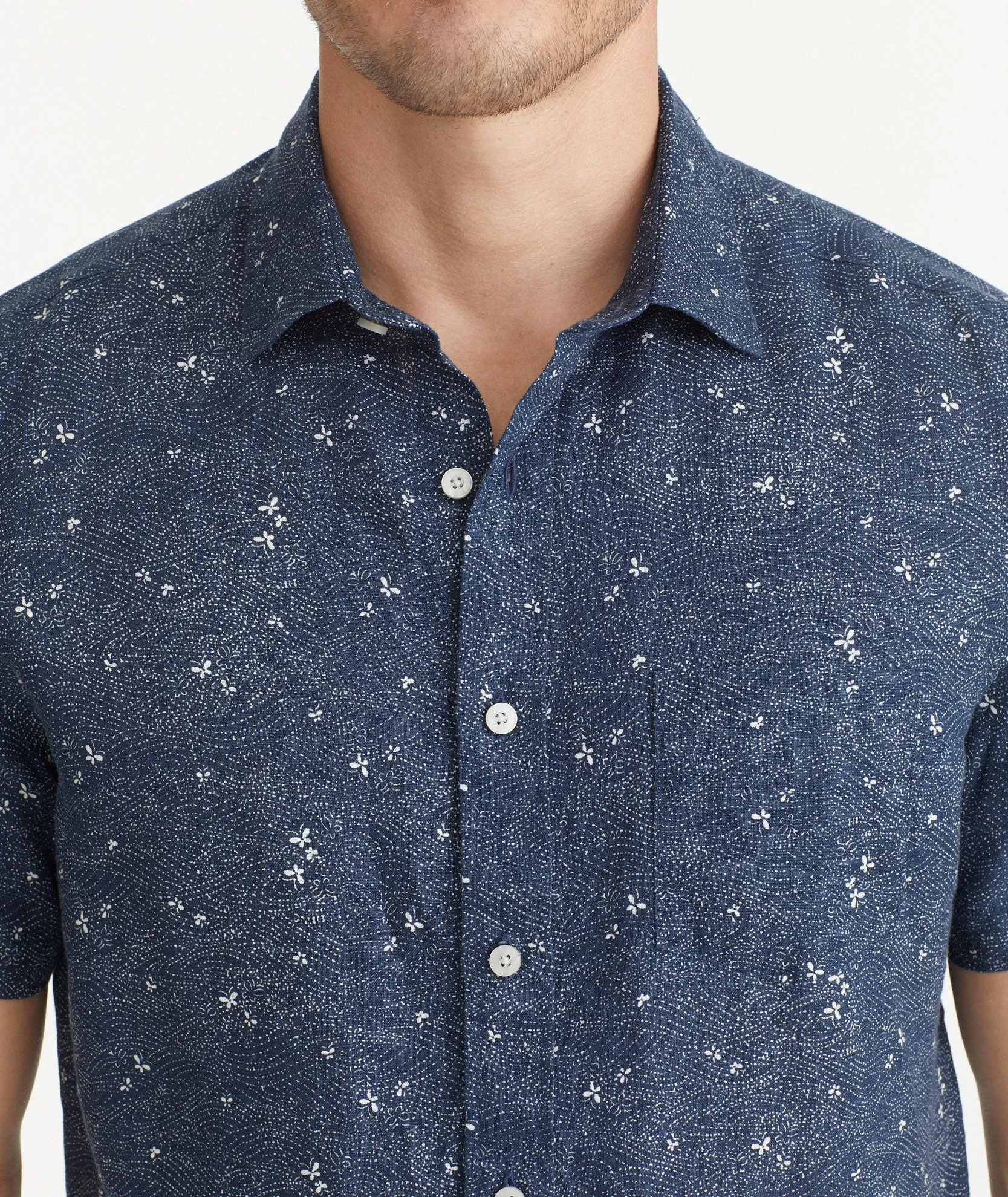 Linen Short-Sleeve Hopper Shirt