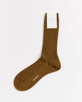 M Full Rib Socks in Mustard