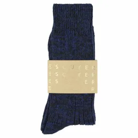 Melange Socks Blue