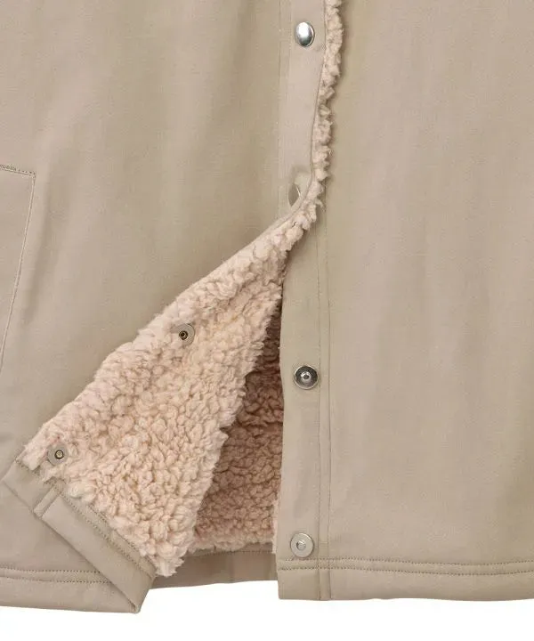 Men's Sherpa Shacket With Magnetic Snaps