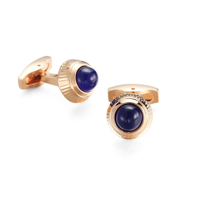 Men's Simple Zircon Crystal Swank Cufflinks