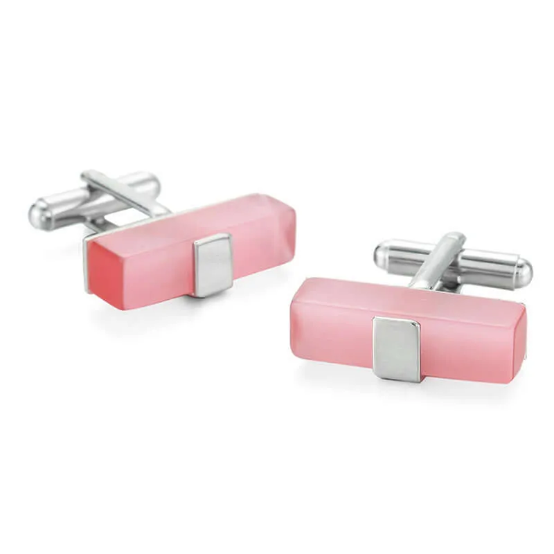 Men's Simple Zircon Crystal Swank Cufflinks