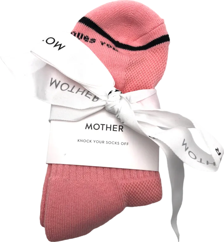 Mother Denim Pink Baby Steps Mother F*cker Socks One Size