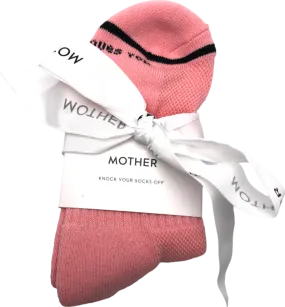 Mother Denim Pink Baby Steps Mother F*cker Socks One Size