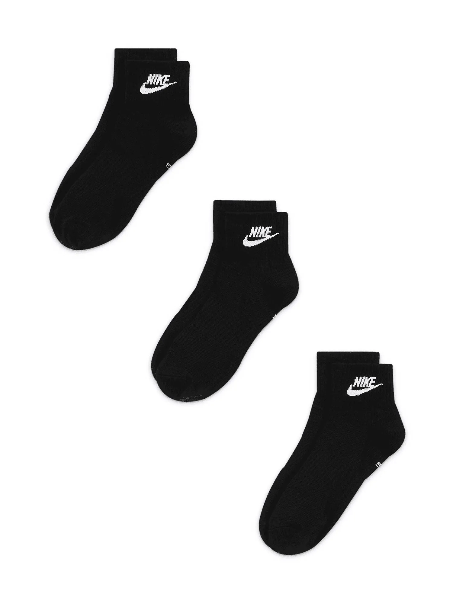 NIKE EVERY DAY ESSENTIALS ANKLE SOCKS 3 PACK