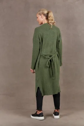 Paarl Longline Cardigan, Moss