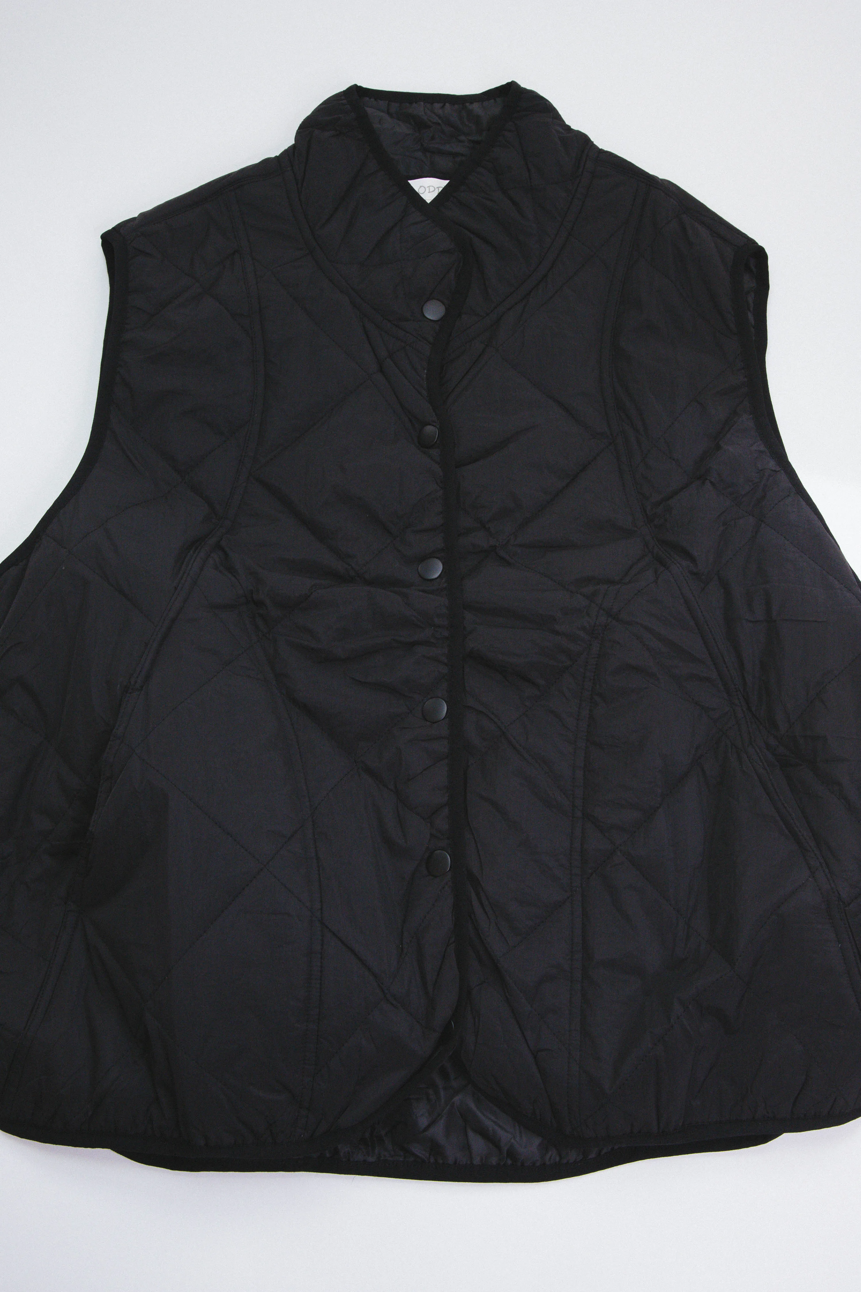 Queen Bee Quilted Vest, Black | Plus Size