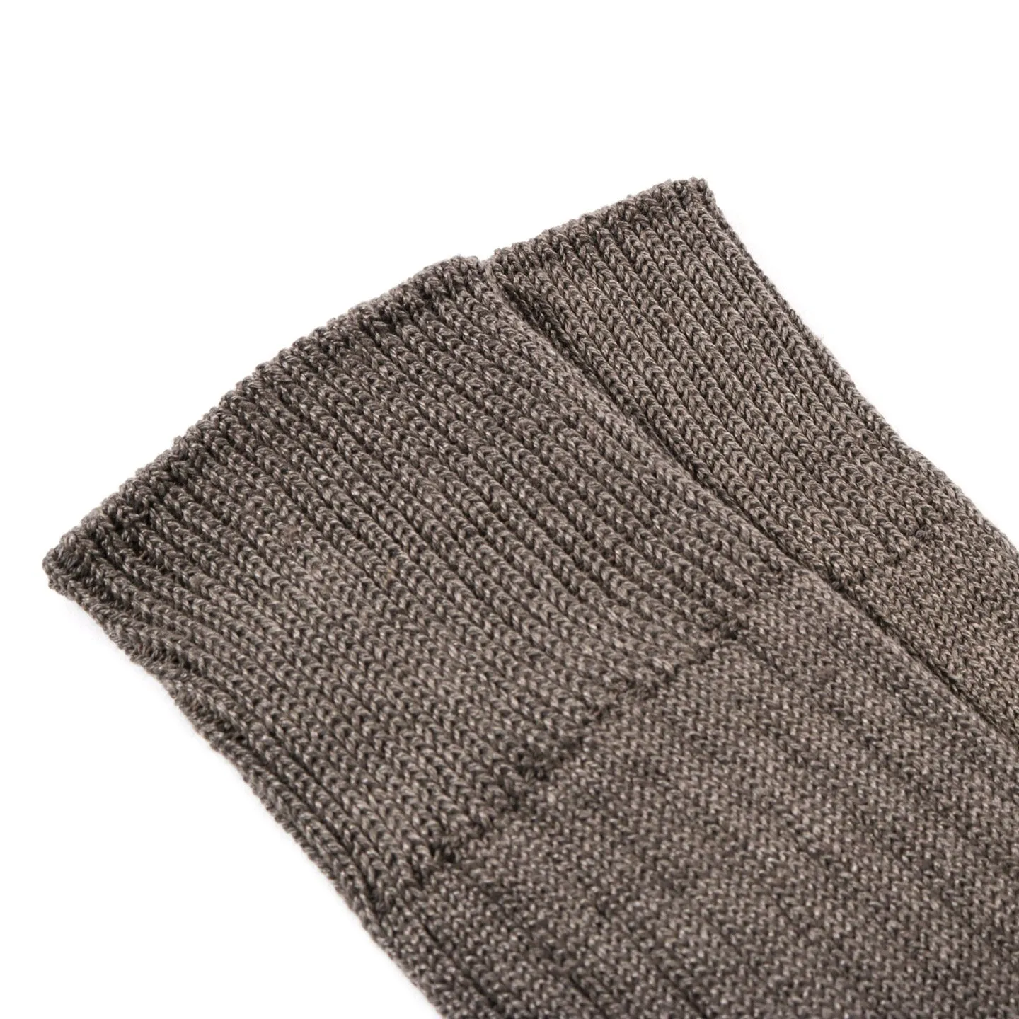 ROTOTO LINEN COTTON RIBBED SOCKS D.GRAY