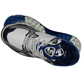 SG Cricket Shoes, Striker-II - White/Silver/Blue