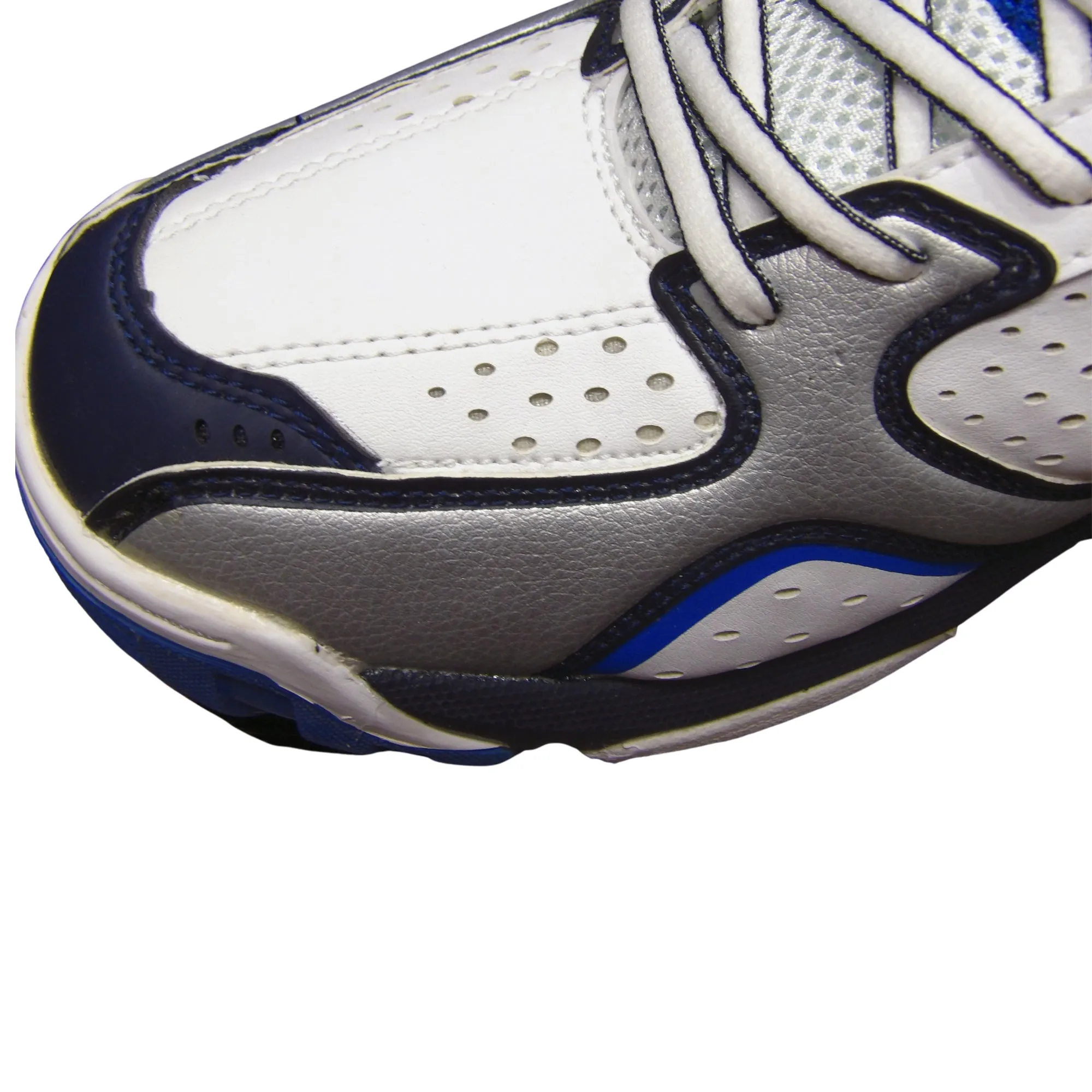 SG Cricket Shoes, Striker-II - White/Silver/Blue