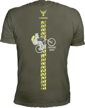 T-Shirt  14Ender® Freeride earthgreen