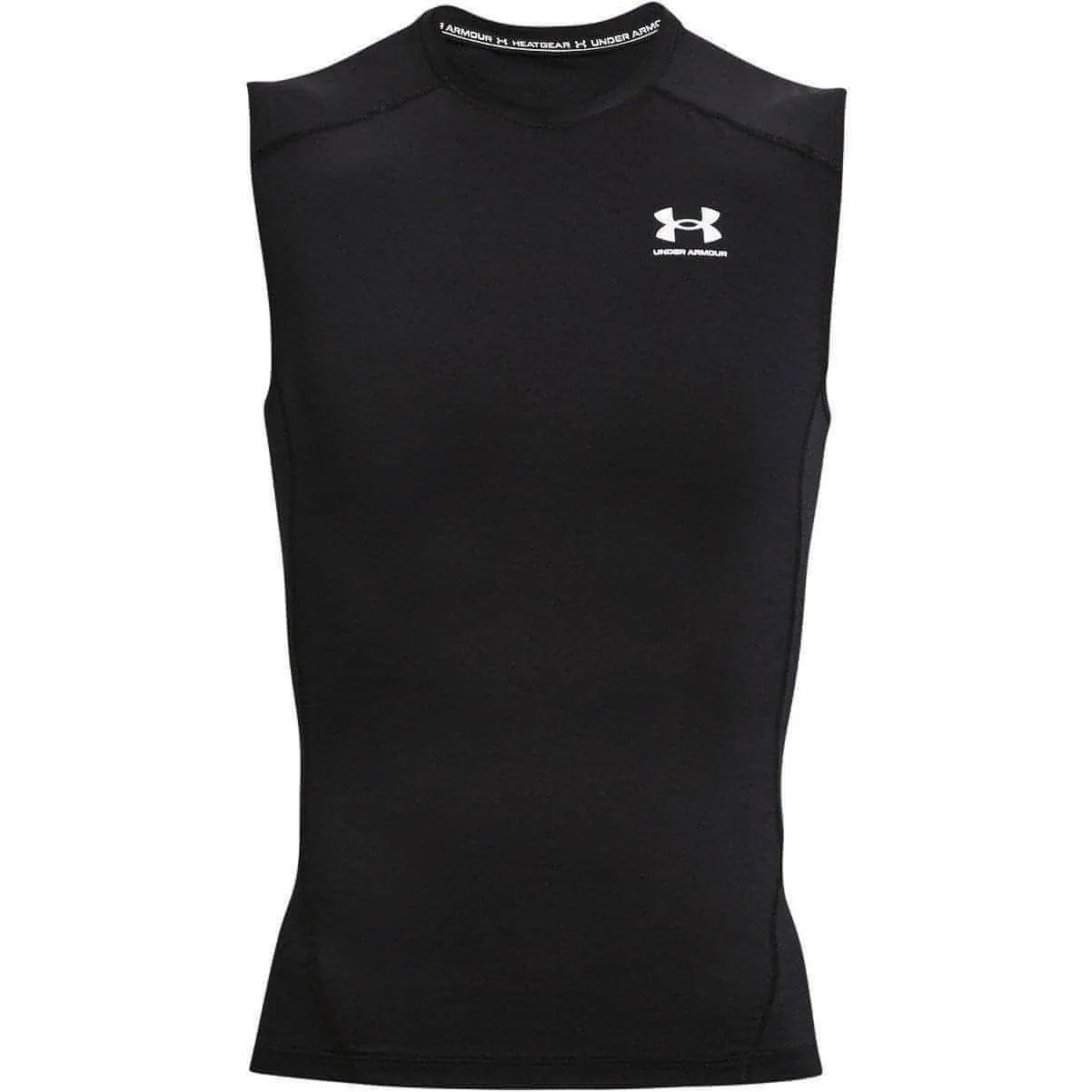 Under Armour HeatGear Armour Mens Sleeveless Compression Top - Black