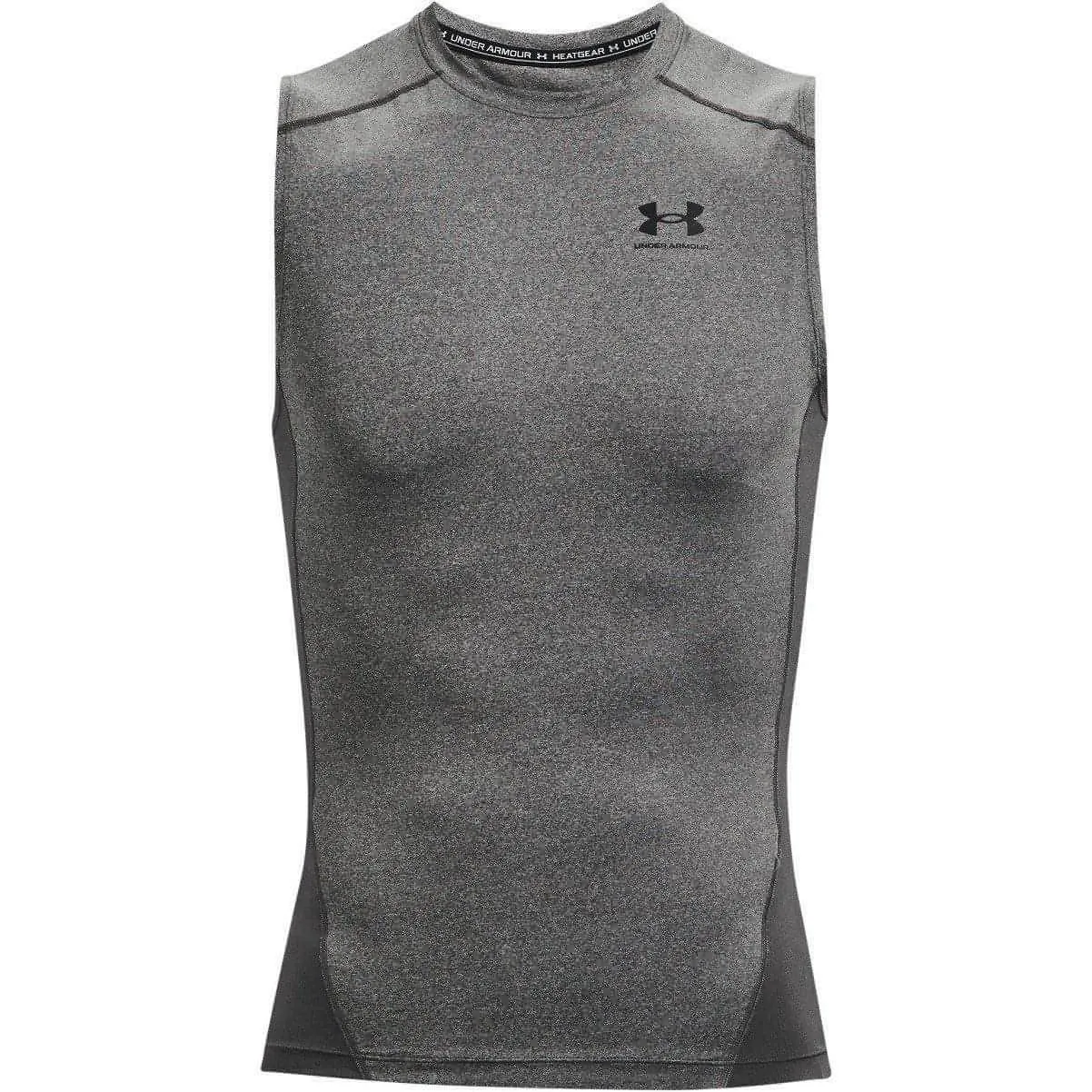 Under Armour HeatGear Armour Mens Sleeveless Compression Top - Grey