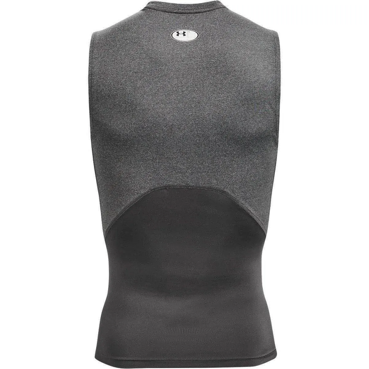 Under Armour HeatGear Armour Mens Sleeveless Compression Top - Grey