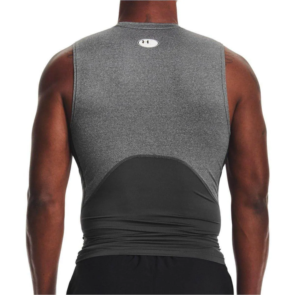 Under Armour HeatGear Armour Mens Sleeveless Compression Top - Grey