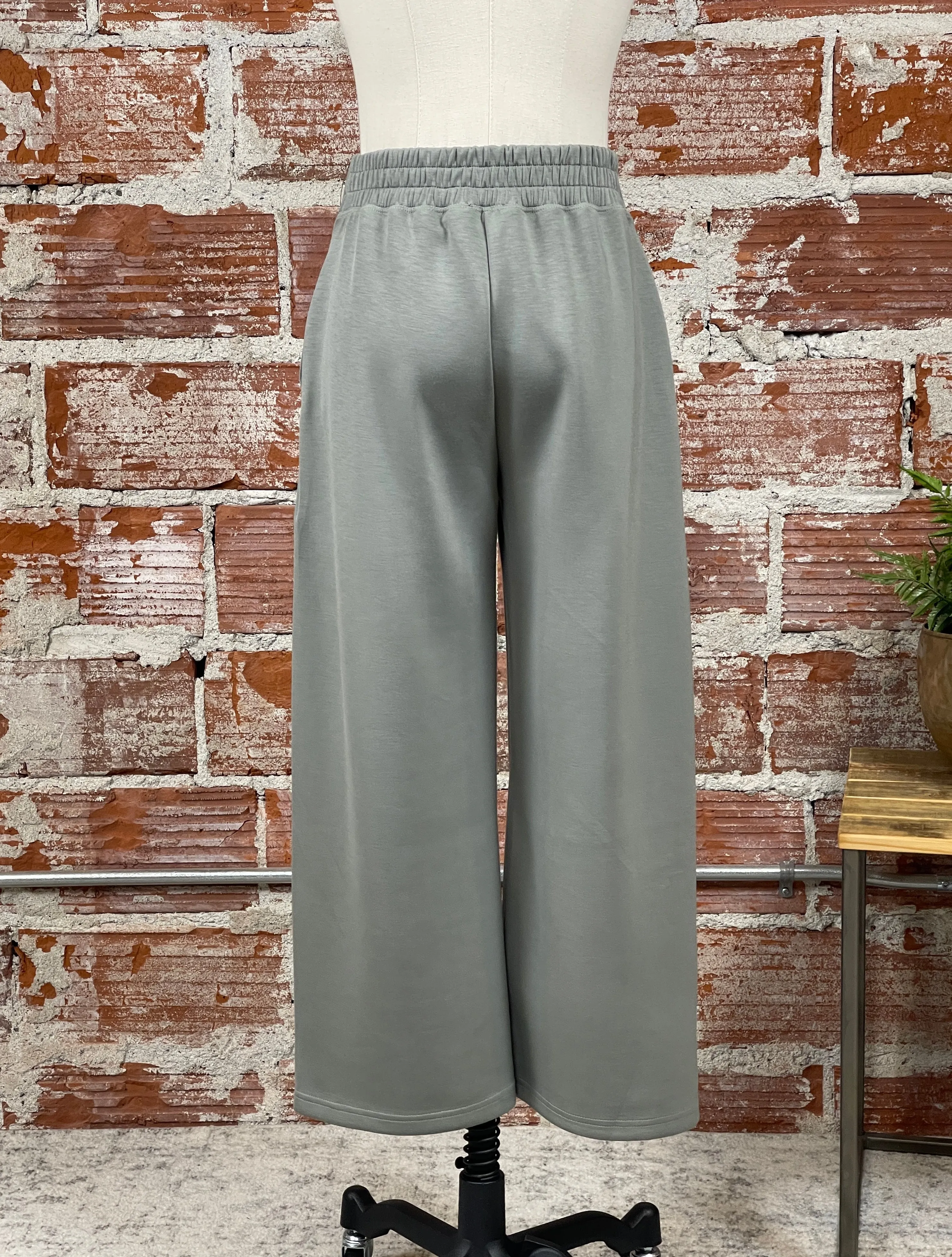 Victoria Scuba Pants in Sage