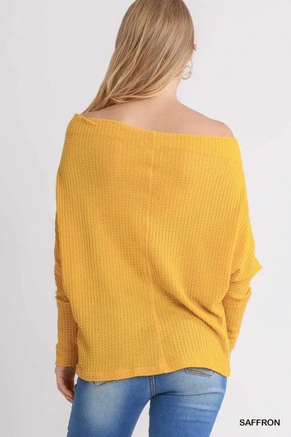 Waffle Slouchy Sweater